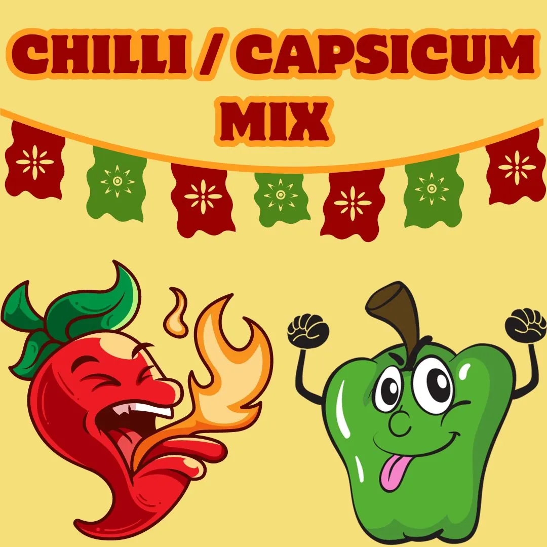 Seed Freaks - Chilli & Capsicum Mix - 30 seeds approx